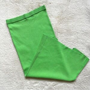 Zara Green Knit Midi Skirt